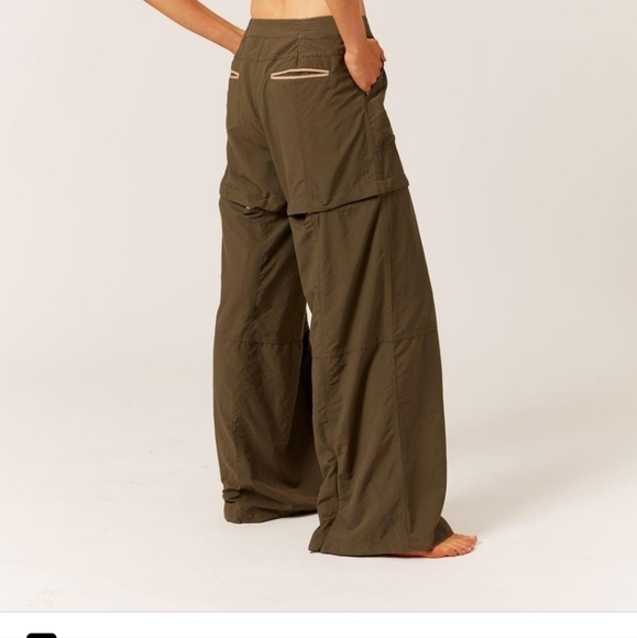 NWT Solid & Striped green zip off legs converable baggy pants Size large - Picture 3 of 15